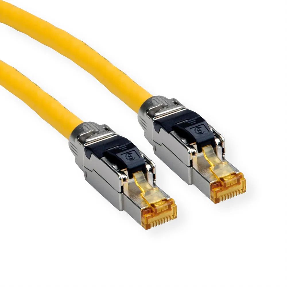 ROLINE S/FTP-(PiMF-) Patchkabel Cat.8 (Class I), LSOH, Massivdraht, gelb, 3 m