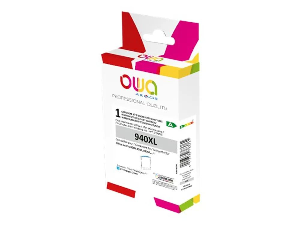 Armor OWA - 24 ml - Cyan - kompatibel - Box - wiederaufbereitet - Tintenpatrone (Alternative zu: HP 940XL)