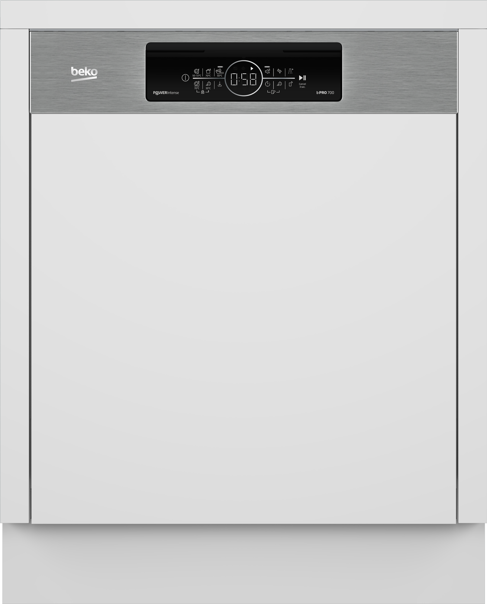 Beko BDSN36561XP Einbaugeschirrspüler Integrierbar mit WiFi, 60cm - 15 MG