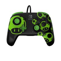 PDP REMATCH: 1-Up Glow in the Dark - Gamepad - Nintendo Switch - Nintendo Switch OLED - D-Pad - Home button - Analog / Digital - Kabelgebunden - USB