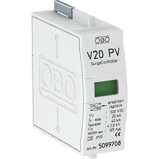 OBO SURGECONTROLLER V20,OBERTEIL F / V20-C 0-500PV 5099708