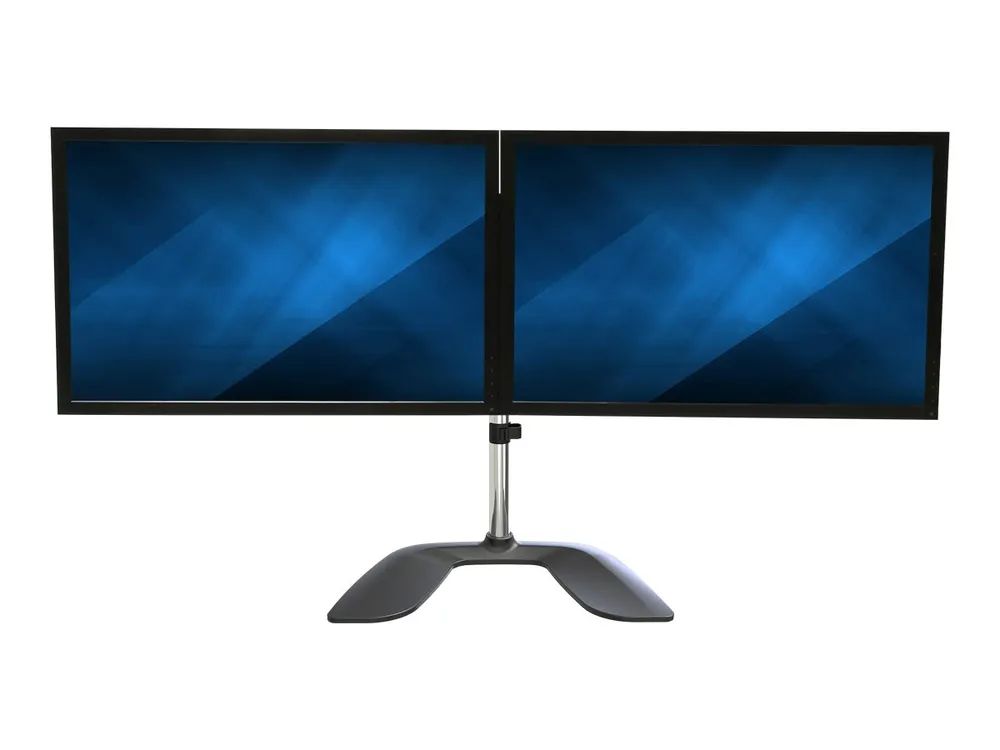 StarTech.com Monitorhalterung für zwei Monitore - Ergonomisches Monitorstand für VESA Bildschirme bis zu 32" und 8 kg - Freistehende gelenkige Bildschirmhalterung - Höhenverstellbar (ARMDUALSS)