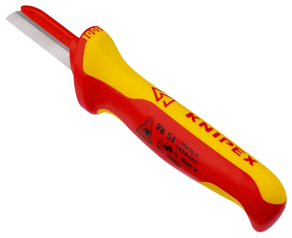 KNIPEX Kabelmesser isolierender Mehrkomponenten-Griff, VDE-geprüft 190 mm