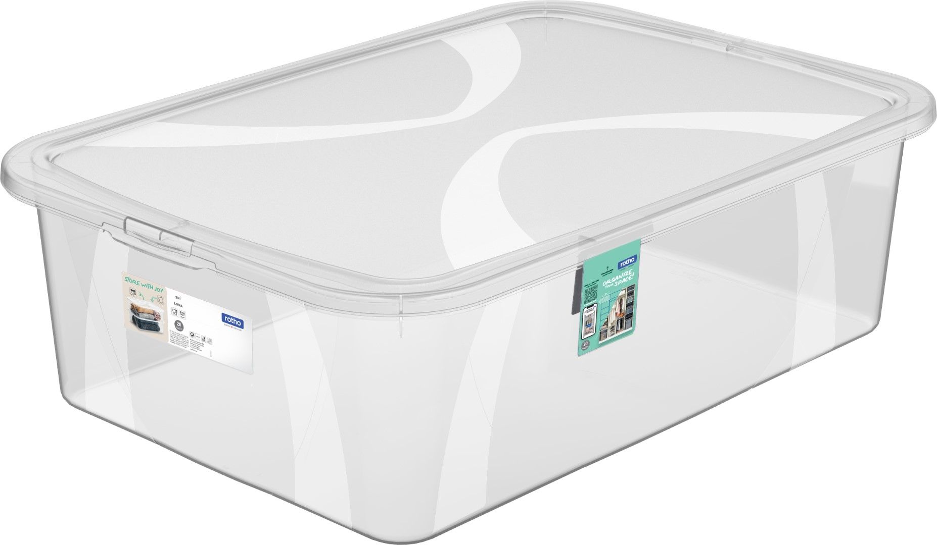 Rotho Box 29 l mit Deckel LONA
