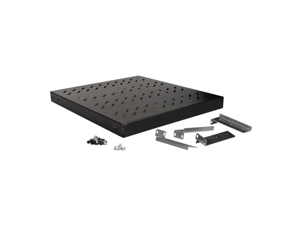 ROLINE Rack - Regal - 500 mm tief, Tragfähigkeit 50 kg - RAL 9005, Jet Black - 1U - 48.3 cm (19")