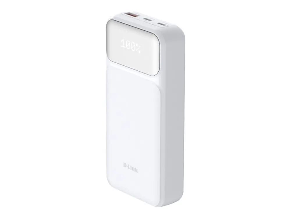 D-Link DPP-201 - Powerbank - 20000 mAh - 65 Watt - PD 3.0, QC 3.0, PD 2.0, QC 2.0 - 3 Ausgabeanschlussstellen (USB Typ A, 2 x USB-C)