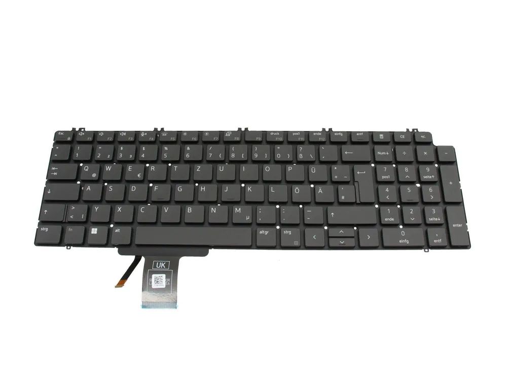Dell German Backlit Laptop Keyboard for Precision Models - Tastatur
