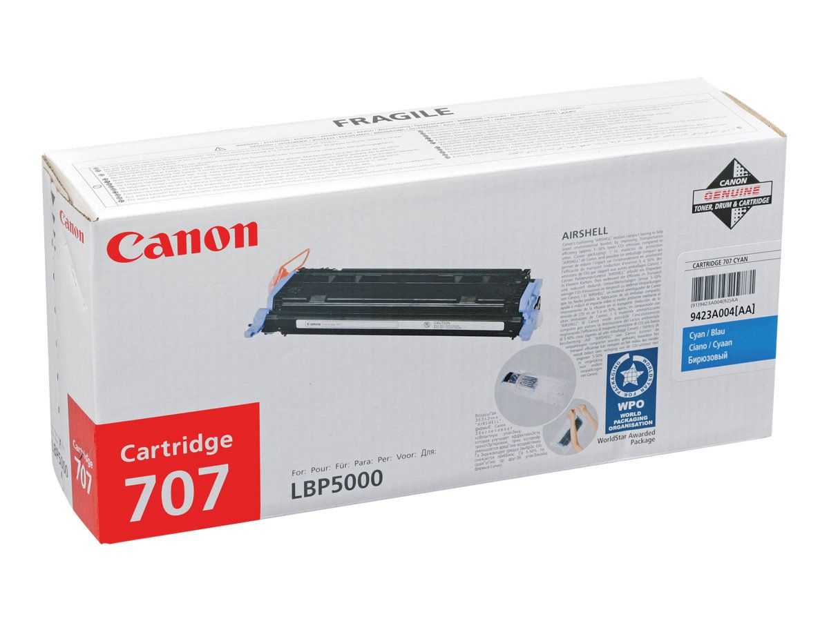 Canon 707C - Cyan - Original - Tonerpatrone - für i-SENSYS LBP5000, LBP5100