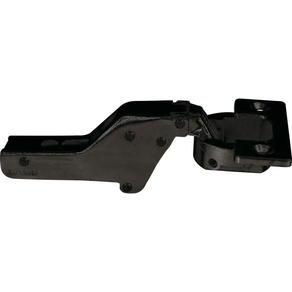 LAMP® Schwerlast Möbel Scharnier 95°, Innenanschlag, mit Feder, schwarz