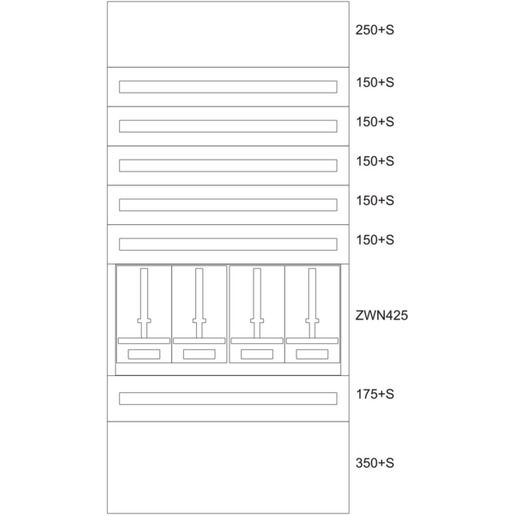 Eaton ZÄHLERVERTEILER-EINSATZ TIROL / EATON BPZ-MES-TN-1000/20-4 137847