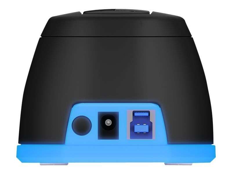 ICY BOX IB-1124L-C3 - HDD-Dockingstation mit Datenanzeige, Netzanzeige, Ein/Aus-Schalter Schächte: 1 - 2,5" / 3,5" gemeinsam genutzt (6,4 cm/8,9 cm gemeinsam genutzt)