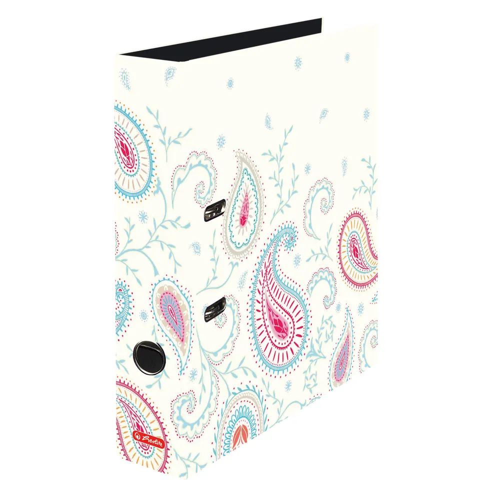 herlitz Ordner maX.file, A4, 8cm, Paisley White