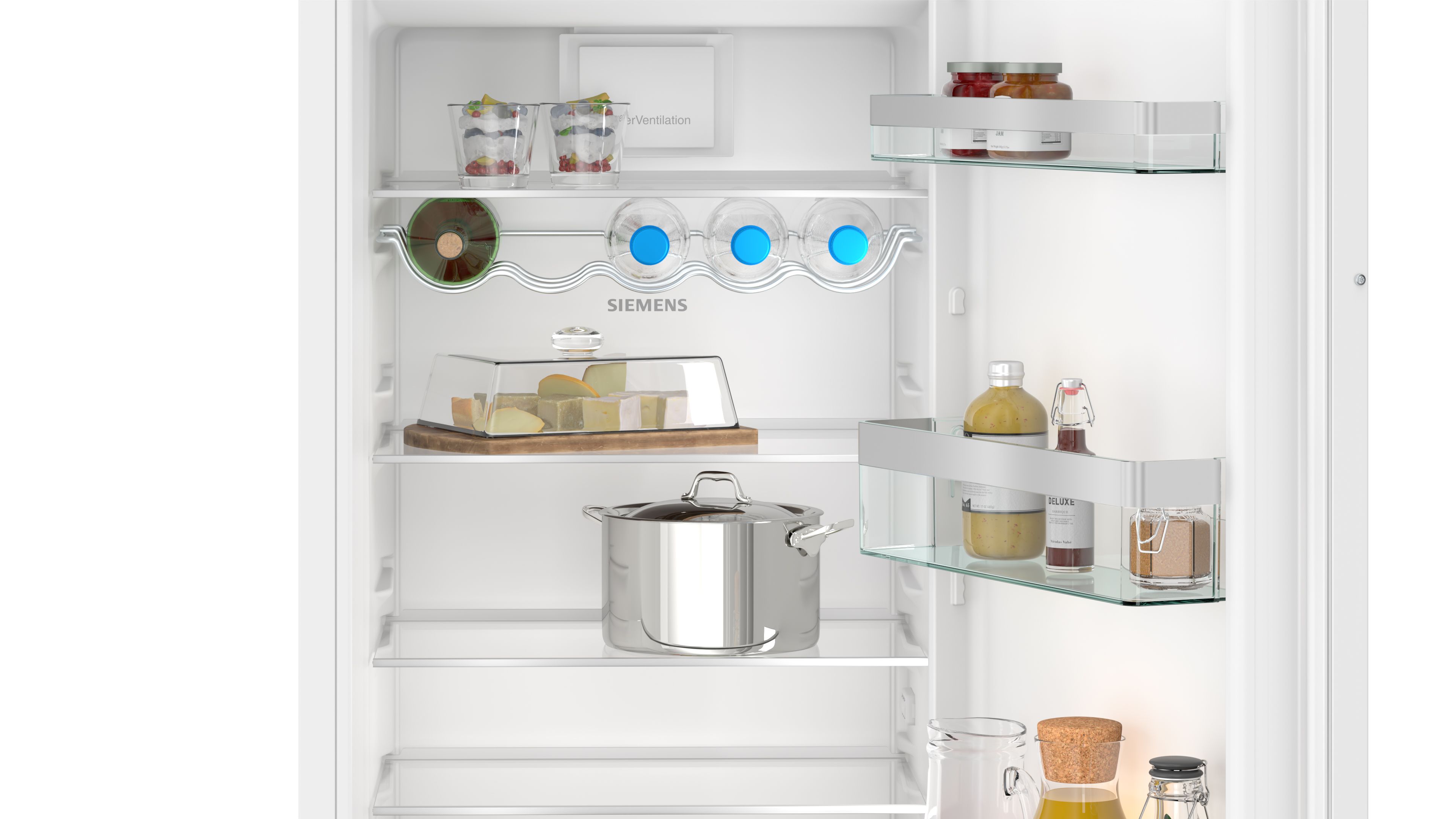iQ300, Einbau-Kühlschrank mit Gefrierfach, 102.5 x 56 cm, Flachscharnier,  KI32LVFE0, Küchenfachmarkt Shop