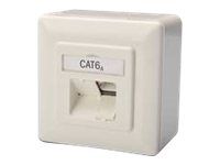 DIGITUS CAT 6A, Klasse EA, Datendose, designkompatibel, Aufputz