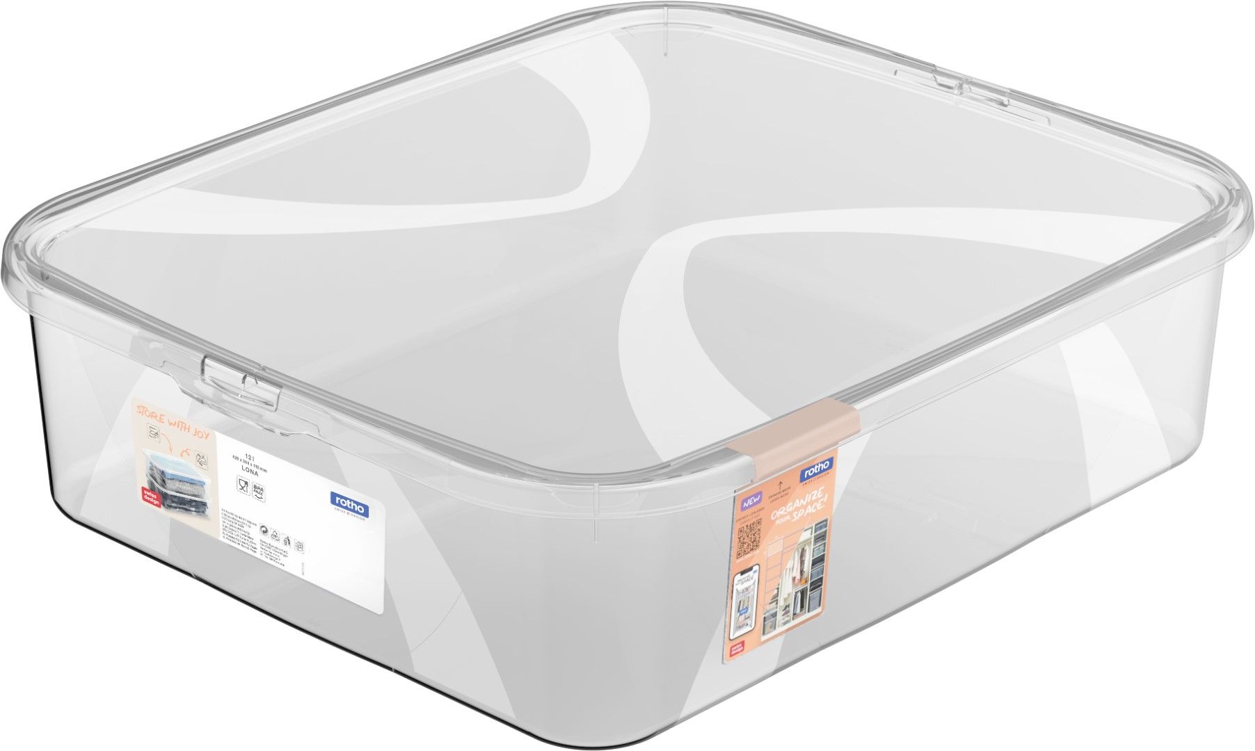 Rotho Box 12 l mit Deckel LONA