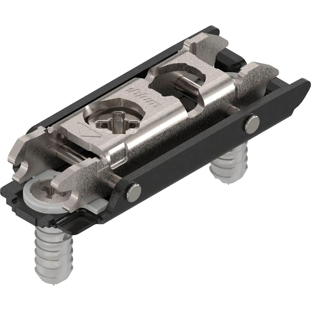 BLUM CLIP ONYX Exzenter Montageplatte gerade, Stahl, EXPANDO, Distanz 0 mm