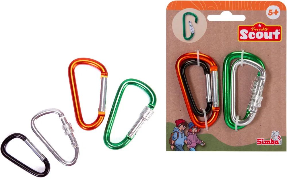 Simba Dickie Scout Metallkarabiner 4 Stück