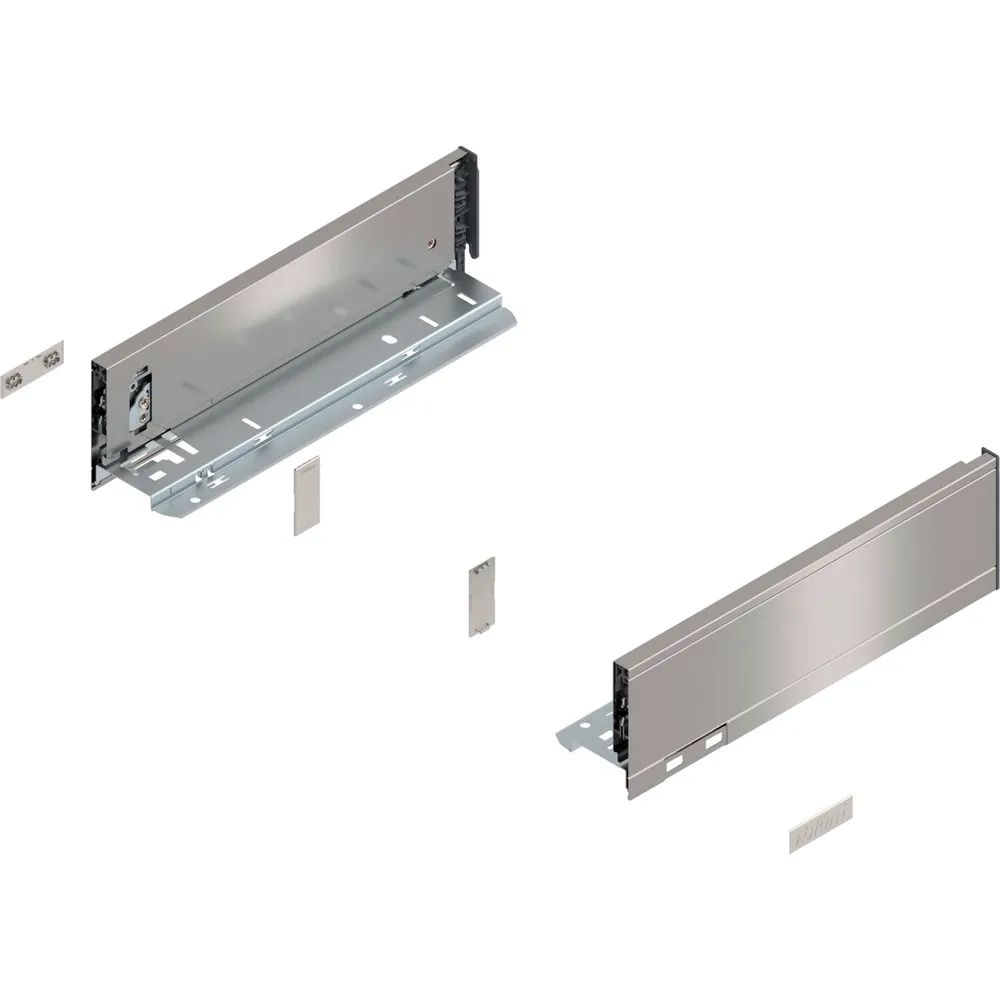 BLUM LEGRABOX pure Zarge Höhe M, NL 300, INOX (Anti-Fingerprint)