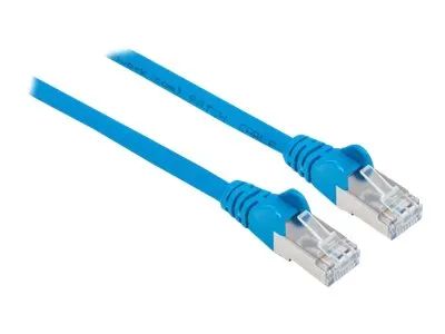Intellinet Network Patch Cable, Cat6, 15m, Blue, Copper, S/FTP, LSOH / LSZH, PVC, RJ45, Gold Plated Contacts, Snagless, Booted, Lifetime Warranty, Polybag - Patch-Kabel - RJ-45 (M)