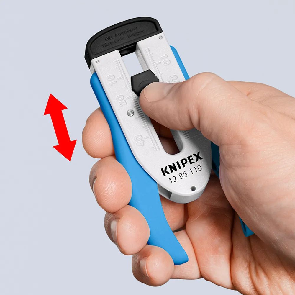 KNIPEX Abisolierwerkzeug für Glasfaserkabel 190 mm