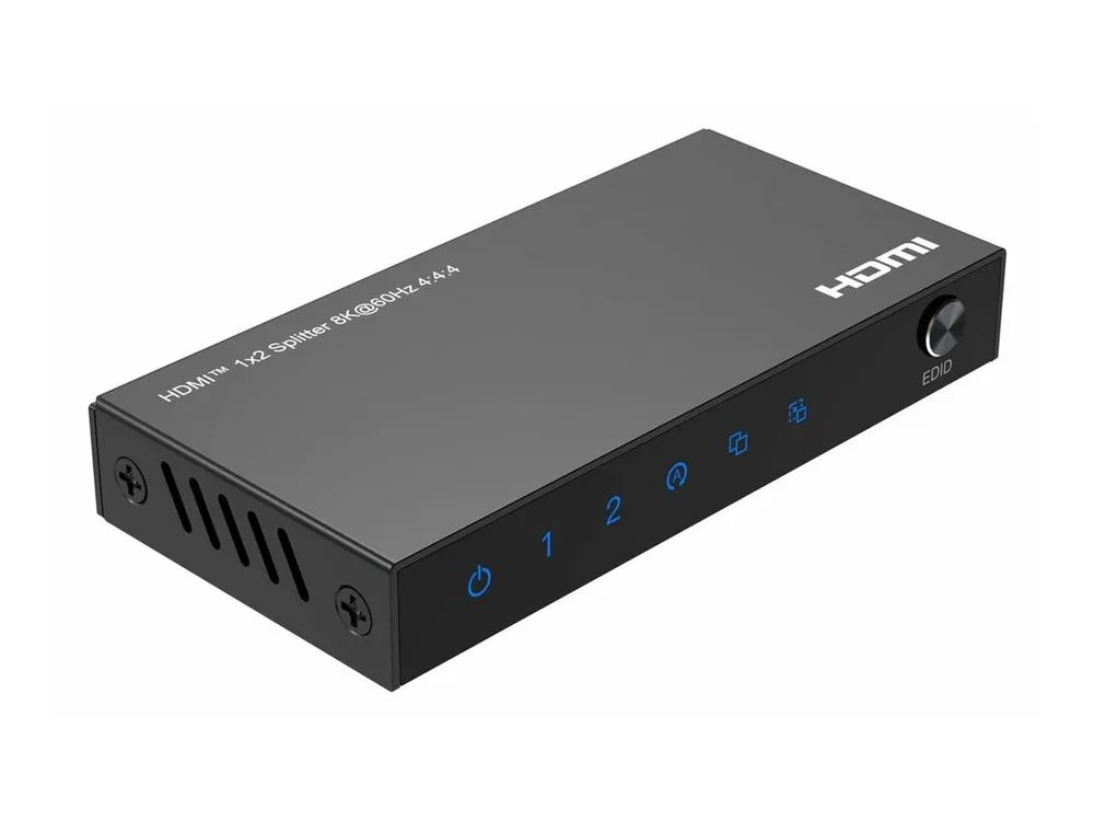 MicroConnect 8Ka60Hz HDMI Splitter 1x2 4 4 4 MC-HDMISPLITTER0102-8K