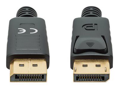 Manhattan DisplayPort 1.4 Cable, 8K@60hz, 3m, PVC Cable, Male to Male, With Latches, Fully Shielded, Black, Lifetime Warranty, Polybag - DisplayPort-Kabel - DisplayPort (M)