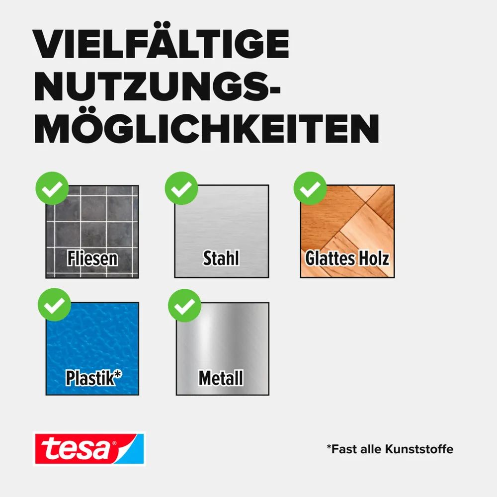 Tesa On & Off - Montagekleber - 2 cm x 1 m