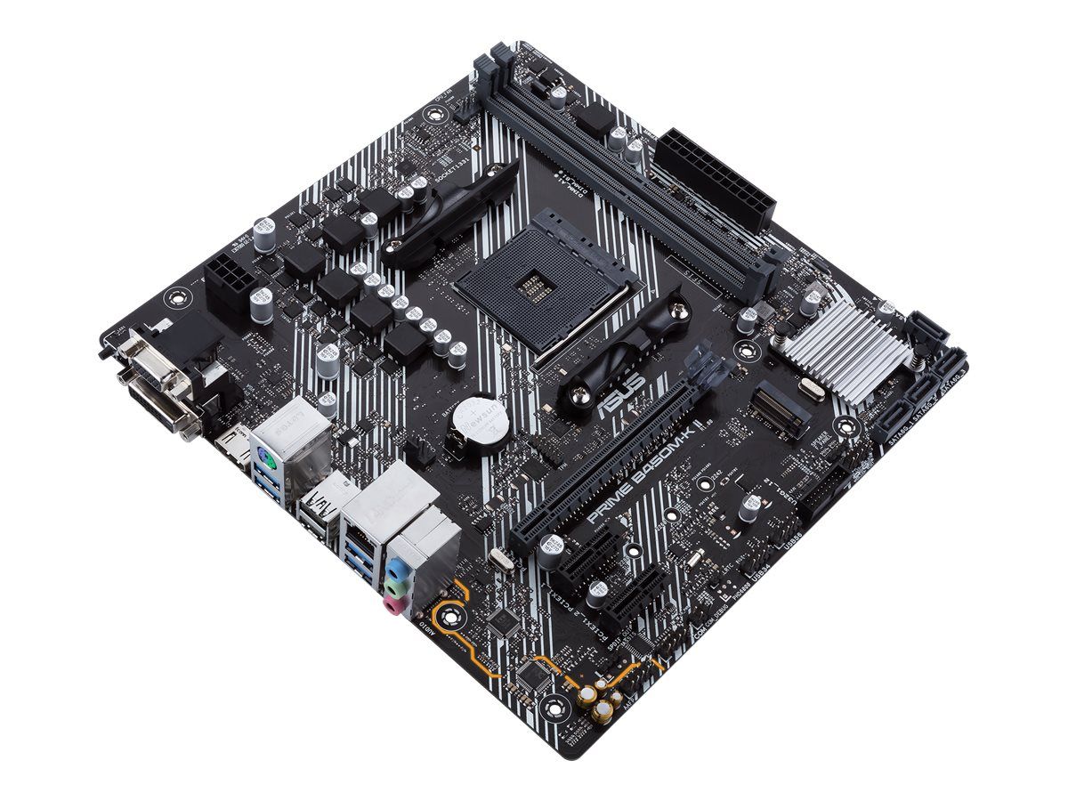 ASUS PRIME B450M-K II - Motherboard - micro ATX - Socket AM4 - AMD B450 Chipsatz - USB 3.2 Gen 1 - Gigabit LAN - Onboard-Grafik (CPU erforderlich)