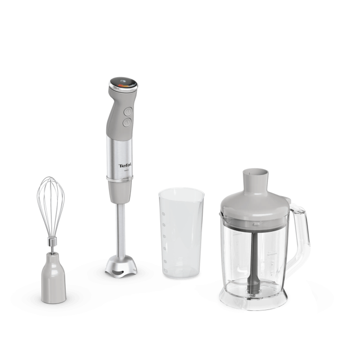 Tefal HB67MB30 Stabmixer Quickchef+ mit Powelix Klingentechnologie - grau