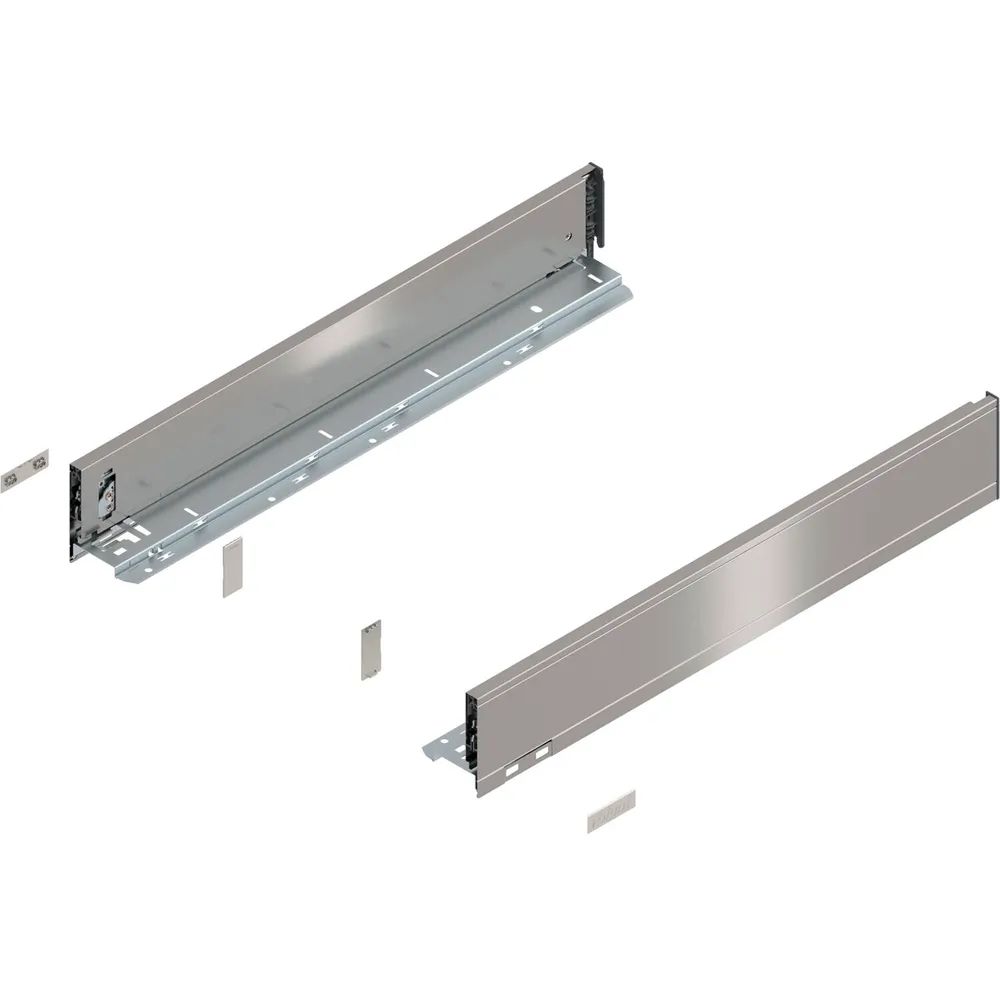 BLUM LEGRABOX pure Zarge Höhe M, NL 550, INOX (Anti-Fingerprint)