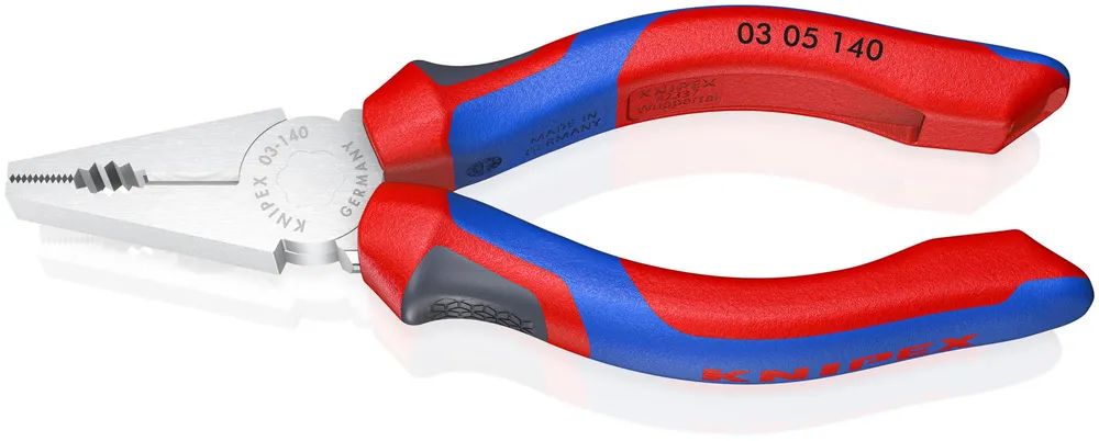 KNIPEX Kombizange mit Comfort-Griffen verchromt 140 mm