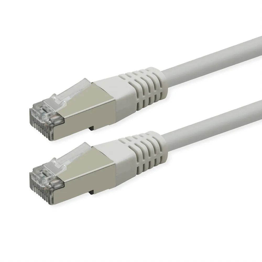 ROLINE Patchkabel Cat.6 (Class E), PoE, S/FTP (PiMF), weiß, 10 m