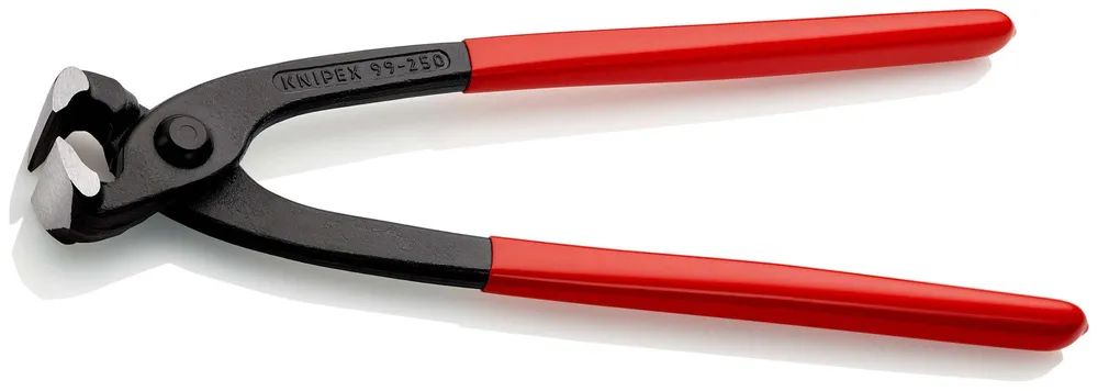 KNIPEX Monierzange (Rabitz- oder Flechterzange) mit Kunststoff überzogen schwarz atramentiert 250 mm