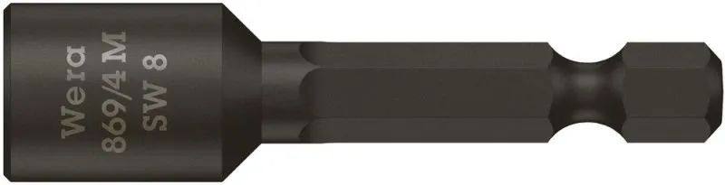 WERA 869/4 M Steckschlüsseleinsätze, magnetisch, 8 x 50 mm