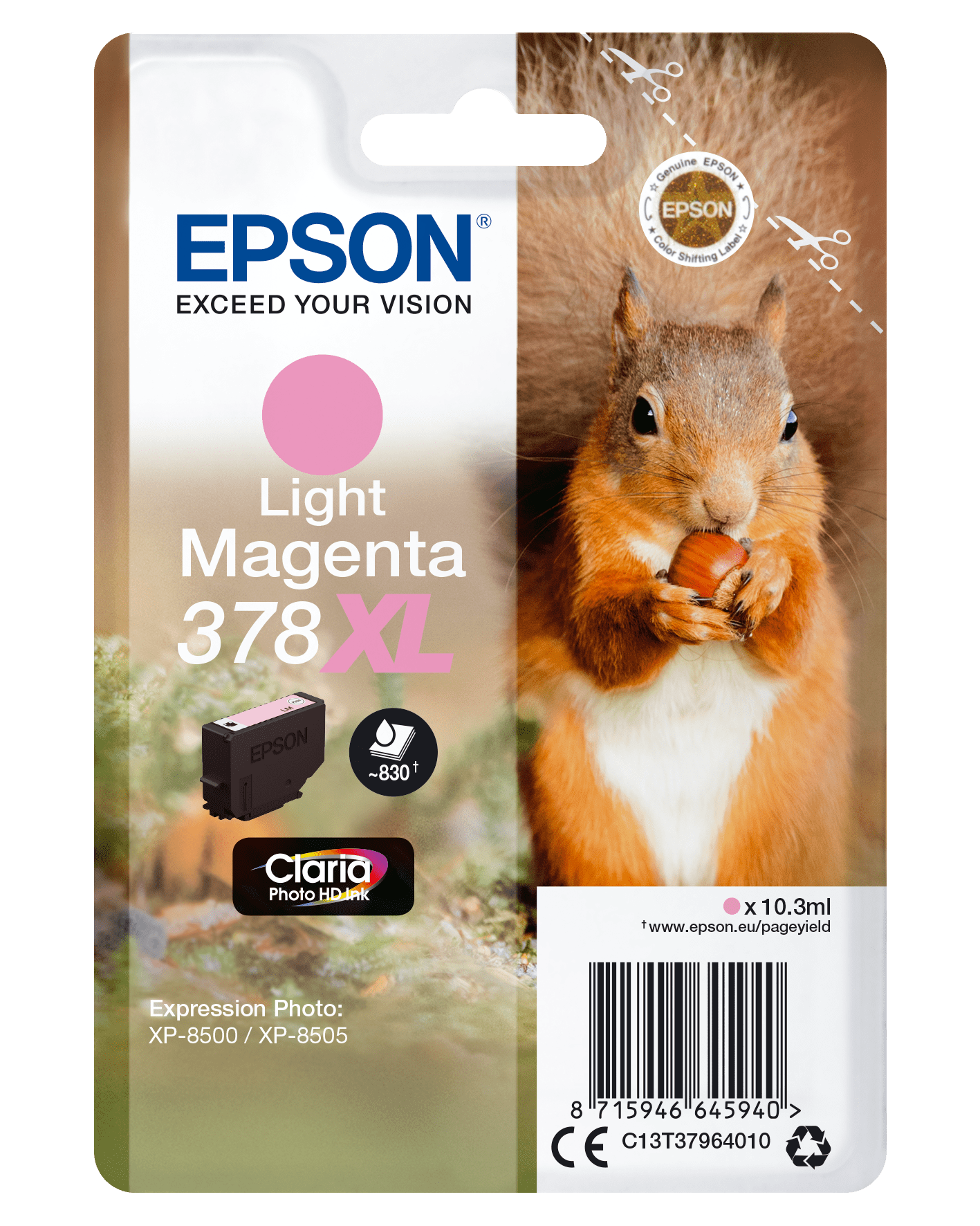 Epson 378 Tinte Eichhörnchen Single, XL, h.magenta