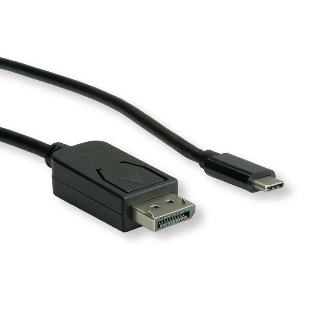 ROLINE USB Typ C - DisplayPort Adapterkabel, v1.2, ST/ST, 2 m