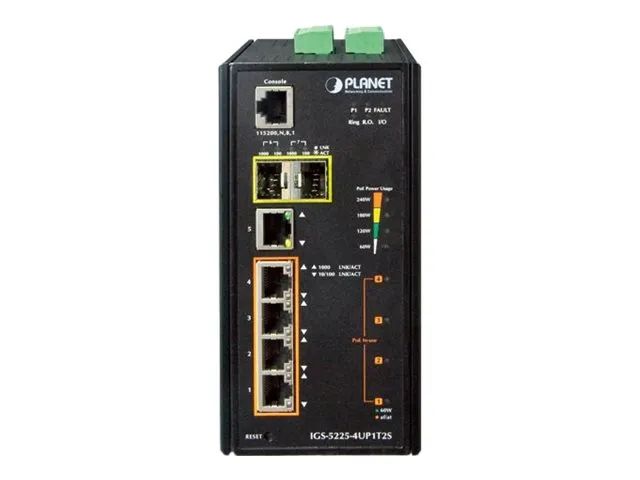 Planet IGS-5225-4UP1T2S - Switch - L2+ - managed - 1 x 10/100/1000 + 4 x 10/100/1000 (UPOE)