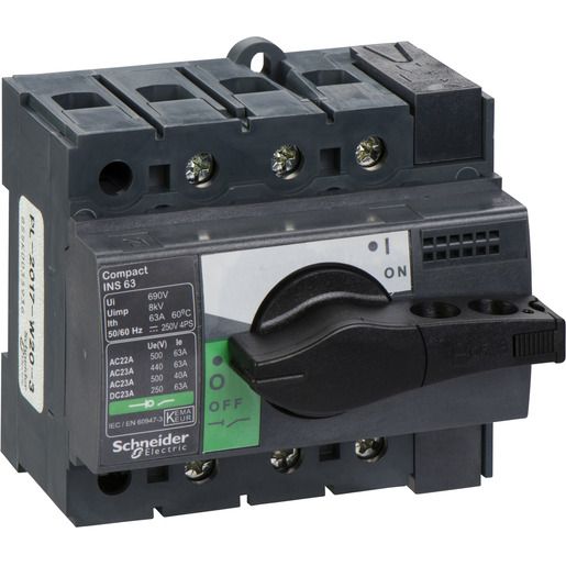 Schneider Electric LASTTRENNSCHALTER 63A 3-POL. / SCHN.E INS 63 INTERPACT 28902