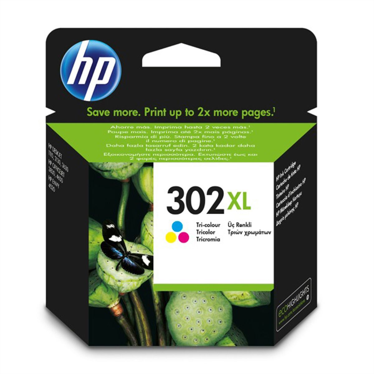 HP Tinte dreifarbig Nr. 302XL (F6U67AE)