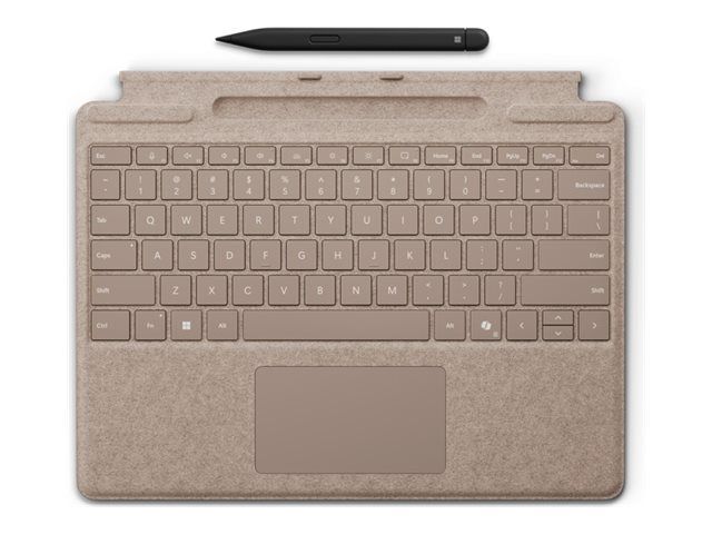 Microsoft Surface Pro Keyboard - Tastatur - mit Trackpad, Beschleunigungsmesser, Surface Slim Pen 2 Ablage- und Ladeschale