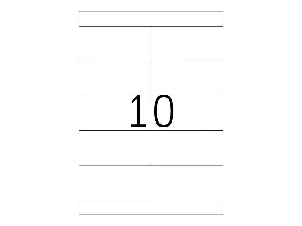 HERMA Premium - Papier - matt - permanent selbstklebend - weiß - 105 x 50.8 mm 1000 Etikett(en) (100 Bogen x 10)