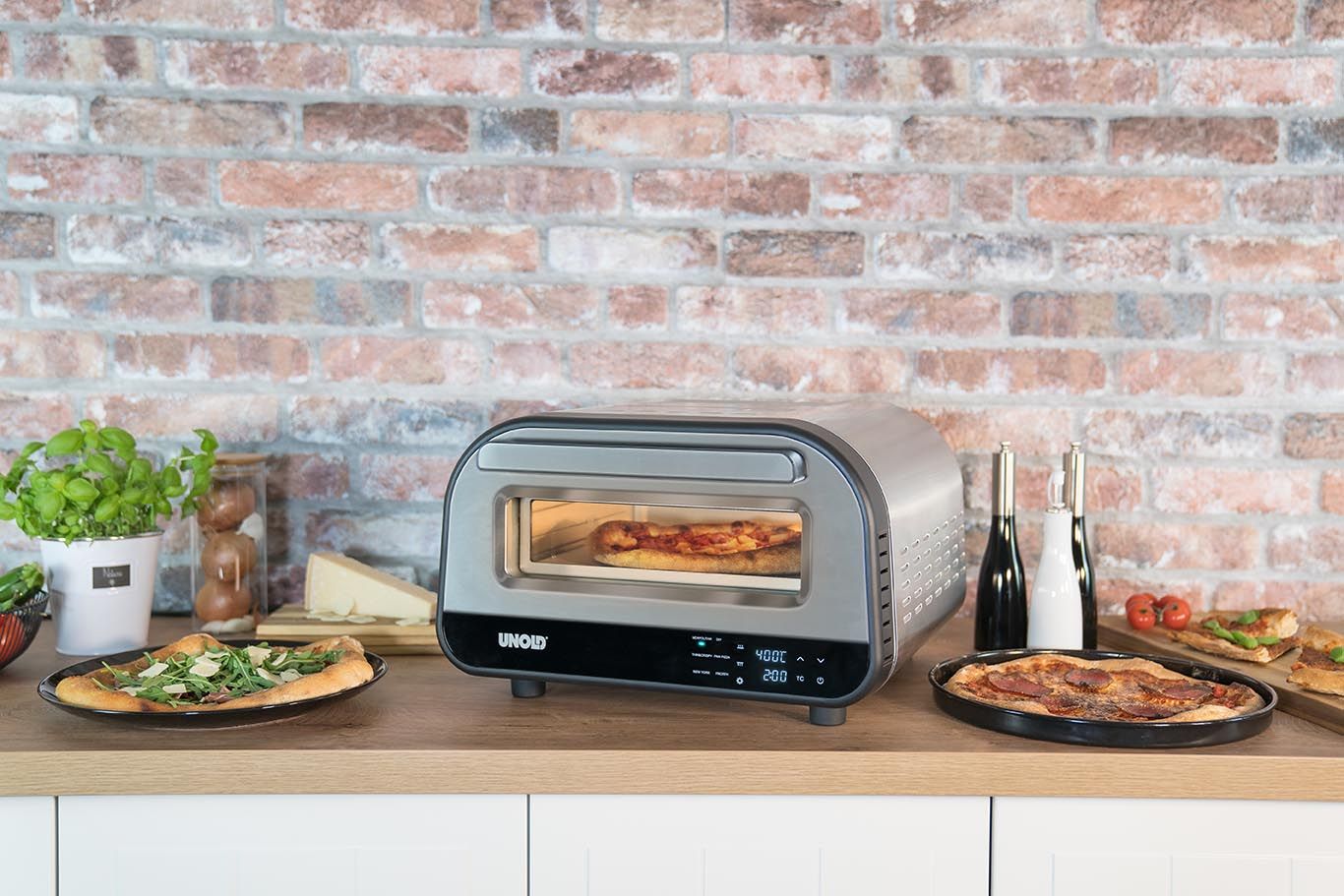 Unold 68816 Pizzaofen Luigi, Edelstahl