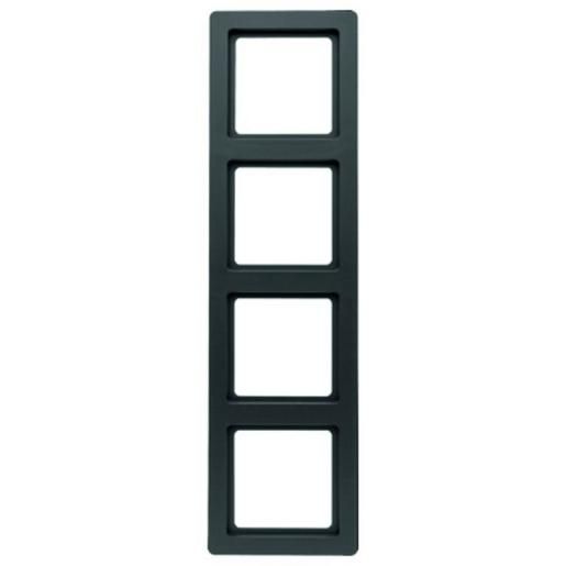 Berker Q.1 RAHMEN 4FACH SCHWARZ MATT / BERKER 10146085