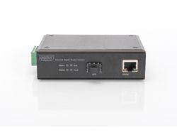 DIGITUS 10/100/1000 Base-TX auf 1000 Base-FX Industrie-Medienkonverter
