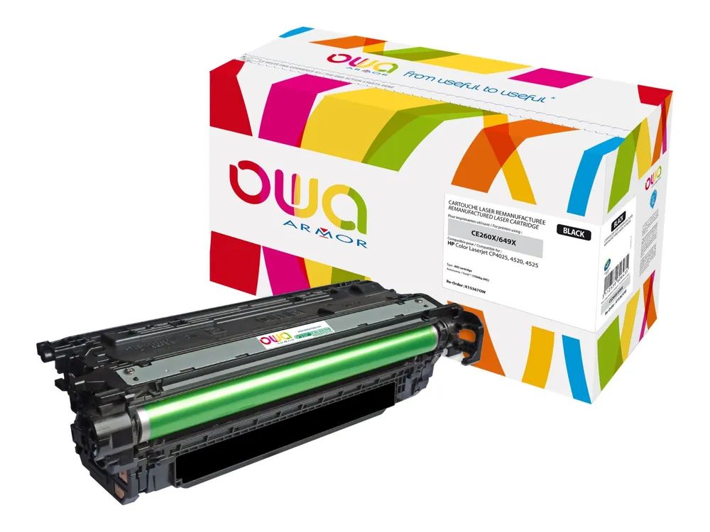 Armor Schwarz - kompatibel - Tonerpatrone - für HP Color LaserJet Enterprise CP4525dn