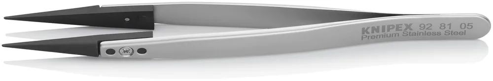 KNIPEX Pinzette mit Wechselspitzen ESD Glatt 130 mm
