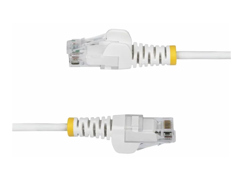 StarTech.com 2m White Slim CAT6 Ethernet Cable, Snagless, 28AWG, LSZH - Patch-Kabel - RJ-45 (M)