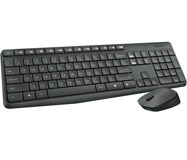 Logitech MK235 - Tastatur-und-Maus-Set - kabellos
