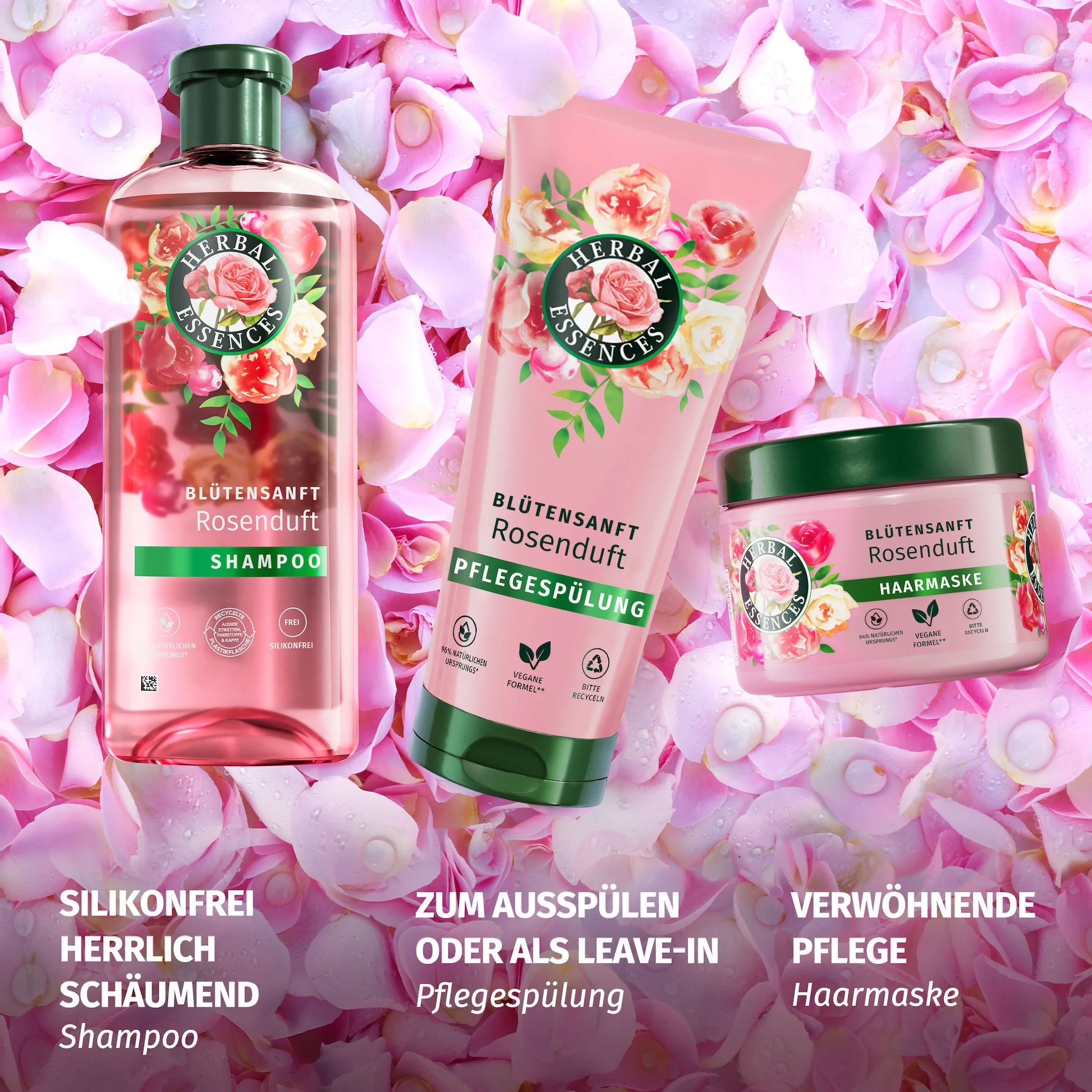 Herbal Essences Blütensanft Rose Haarmaske