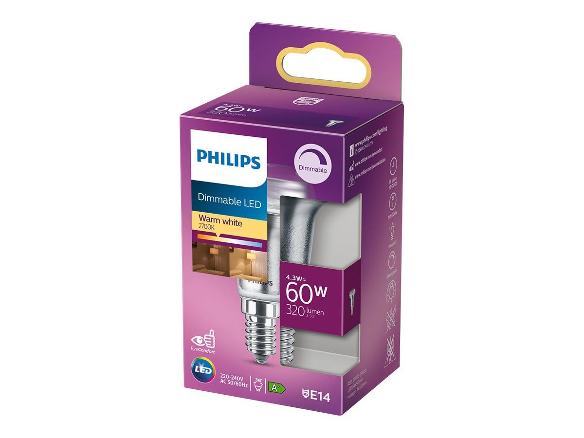 Signify Philips - LED-Spot-Glühbirne - Form: R50 - E14 - 4.3 W (Entsprechung 60 W)
